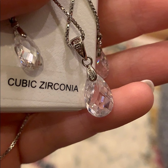 🆕 Sterling Silver Bridal/Prom Set - Picture 3 of 5